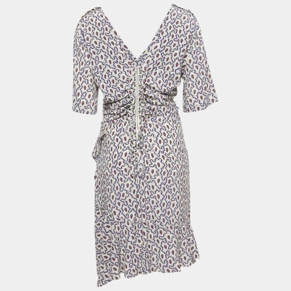 Isabel Marant Arodie Silk Dress Size 38 US6 - Picture 3 of 12